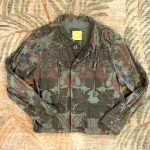 Princess Verawang Womens Floral Camo Jacket